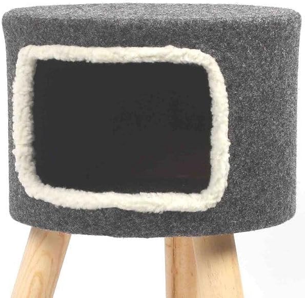 Purrshire Felt Cat Stool House - 53cm