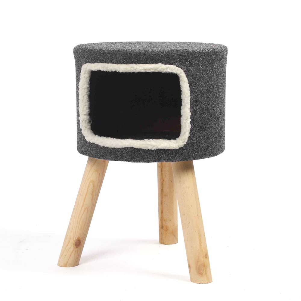 Purrshire Felt Cat Stool House - 53cm