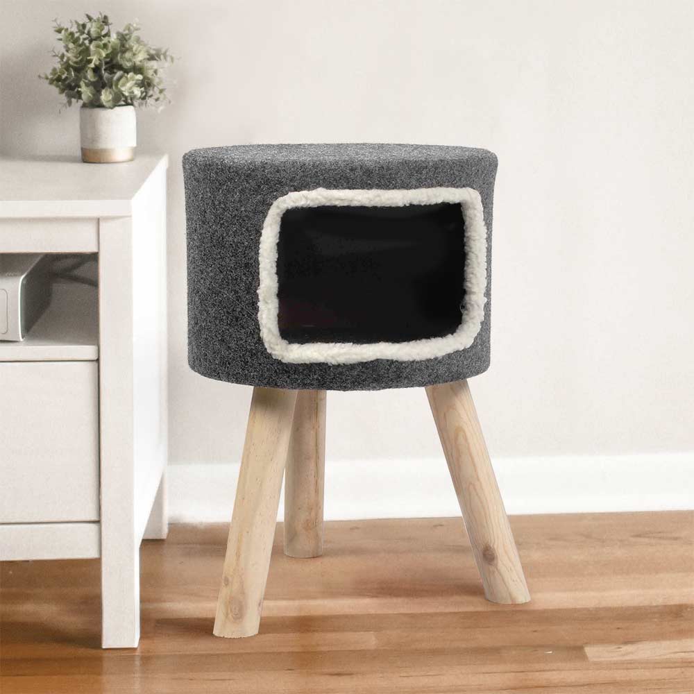 Purrshire Felt Cat Stool House - 53cm
