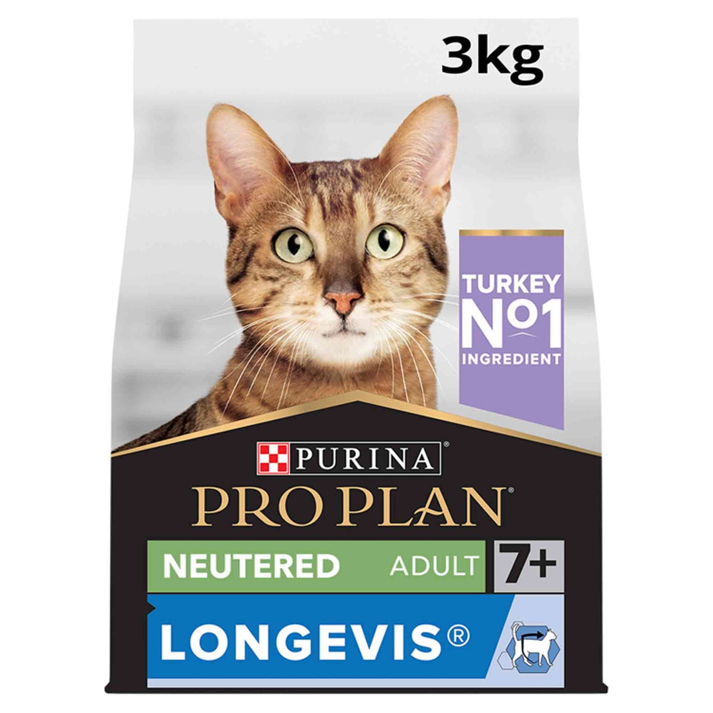 PRO PLAN Sterilised Longevis Senior Dry Cat Food - Turkey