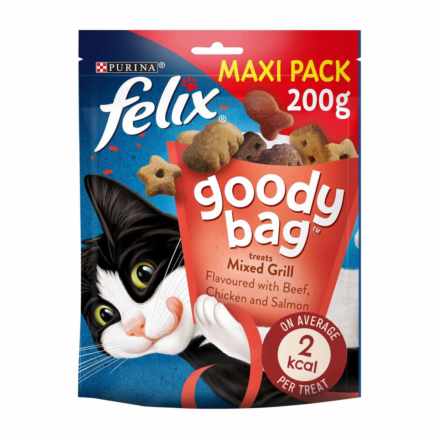 Felix Goody Bag Adult Cat Treats - Mixed Grill - 200g MAXI Pack