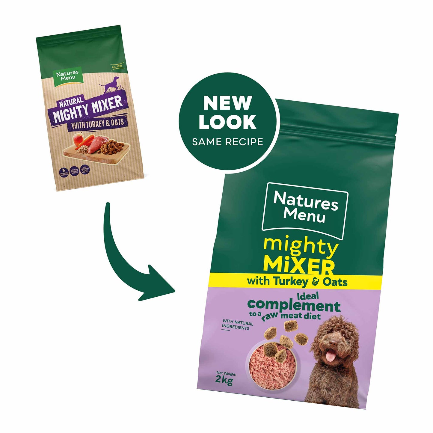 Natures Menu Mighty Mixer - Turkey & Oats - 2kg