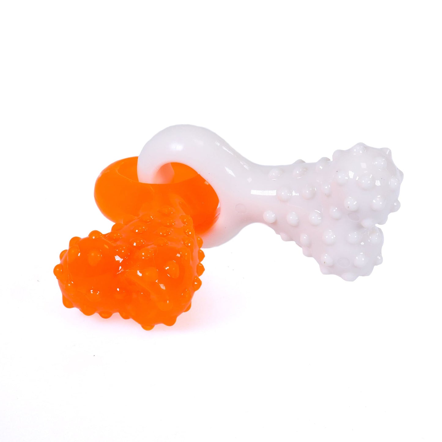 Rosewood Duo Texture Puppy Tug Toy - Bone