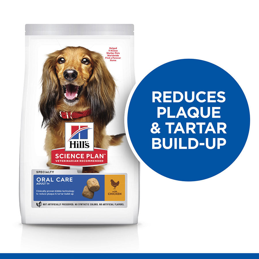 Hills Science Plan Oral Care Medium Breed Adult Dry Dog Food - Chicken - 12kg