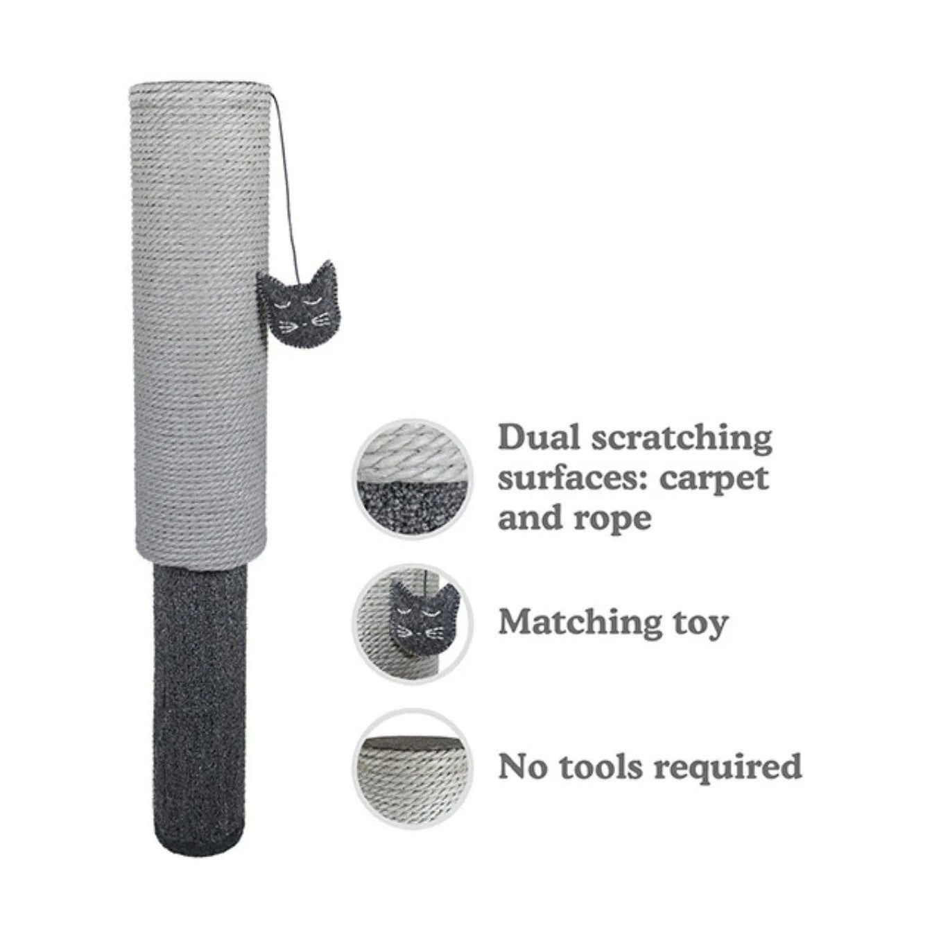 Rosewood Adjustable Pole Cat Scratcher