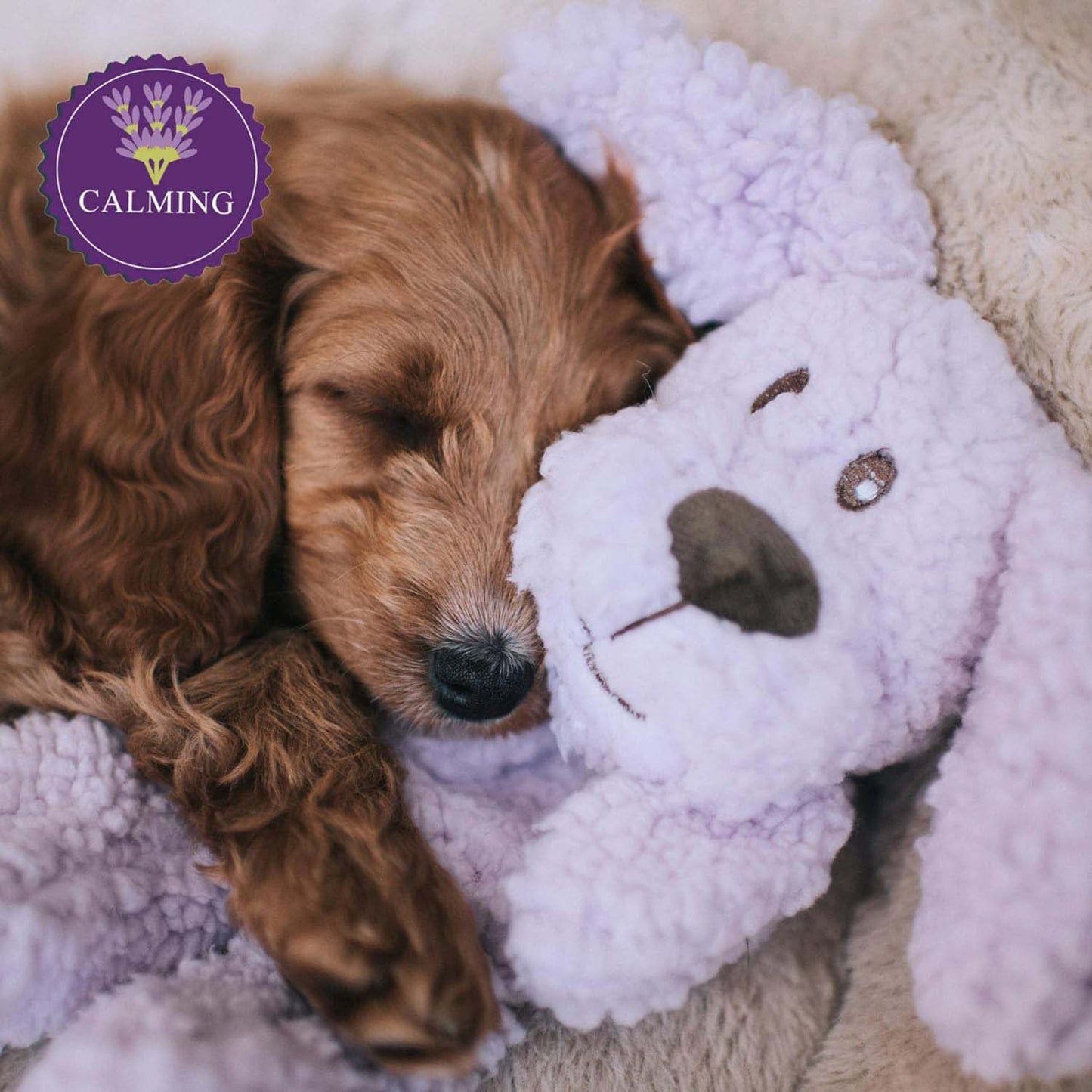 Rosewood Aromadog Calm Fleece Dog Toy - Laying Down Dog