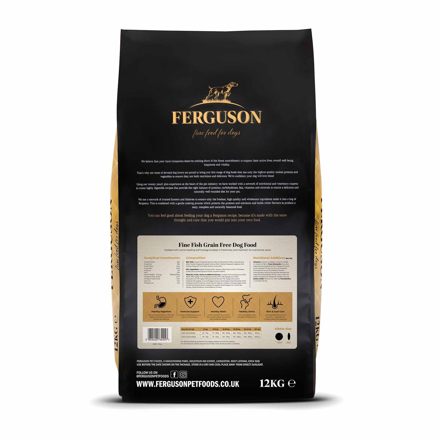 Ferguson Fine Fish 80/20 Grain Free Dry Dog Food