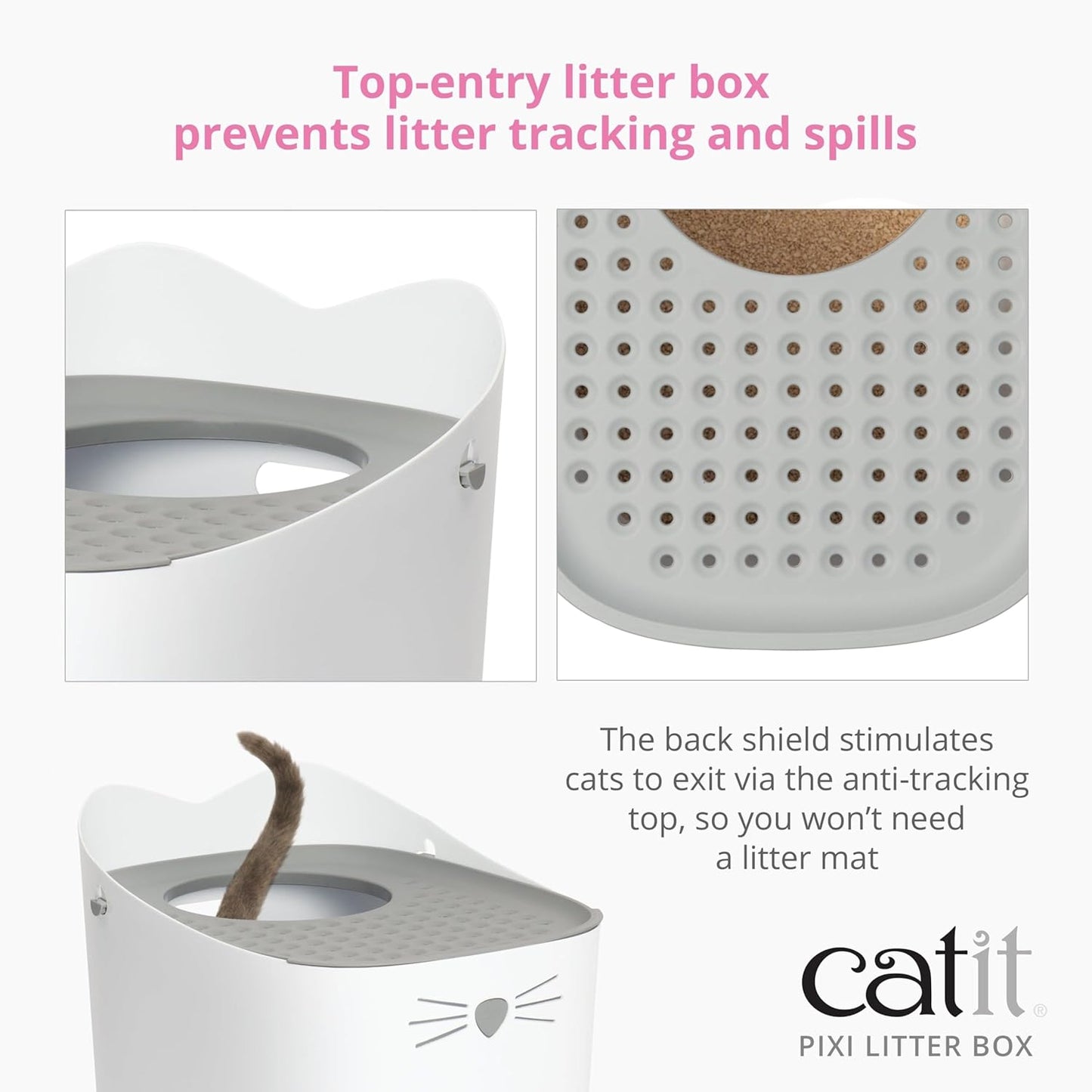 Catit Pixi Cat Litter Box - Grey