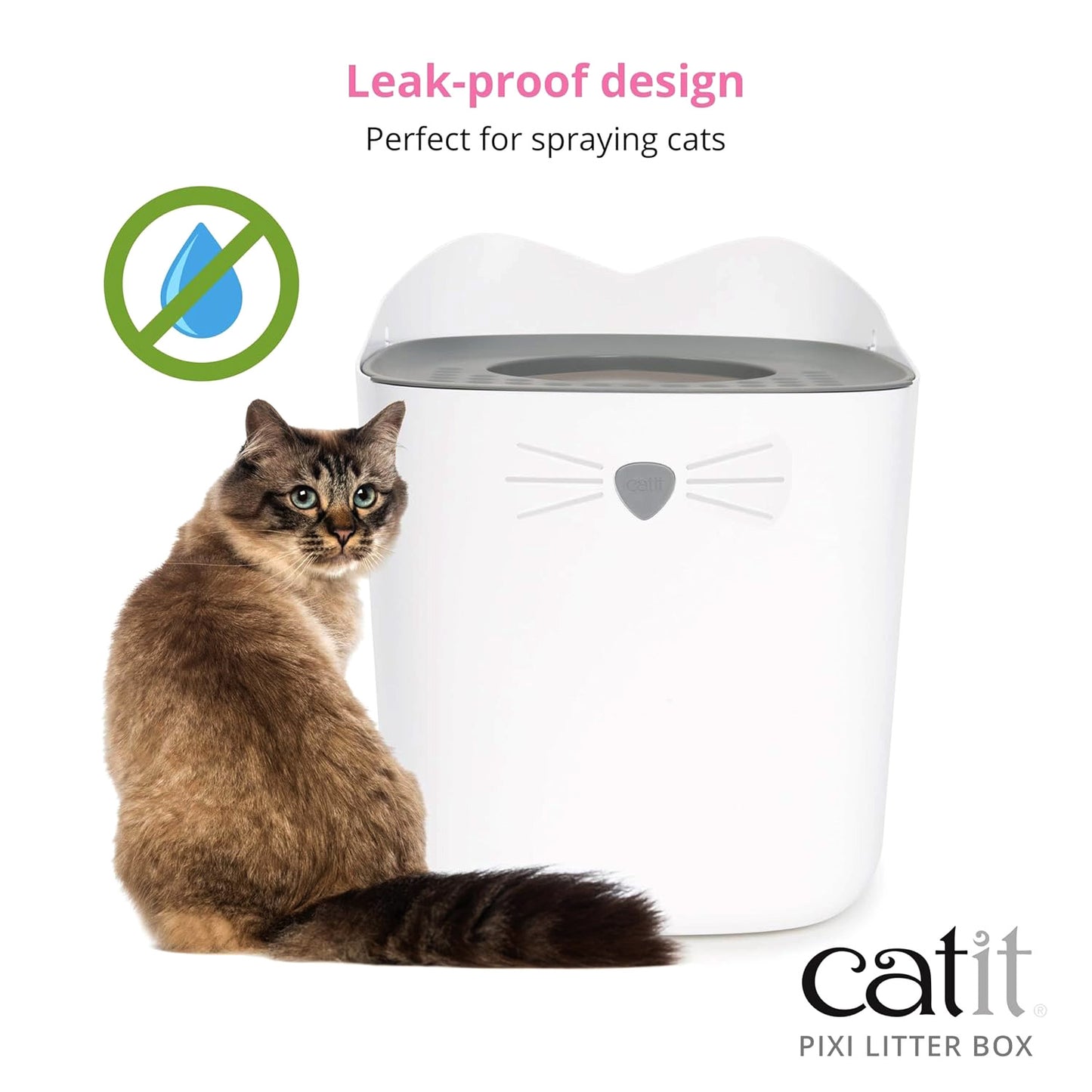 Catit Pixi Cat Litter Box - Grey