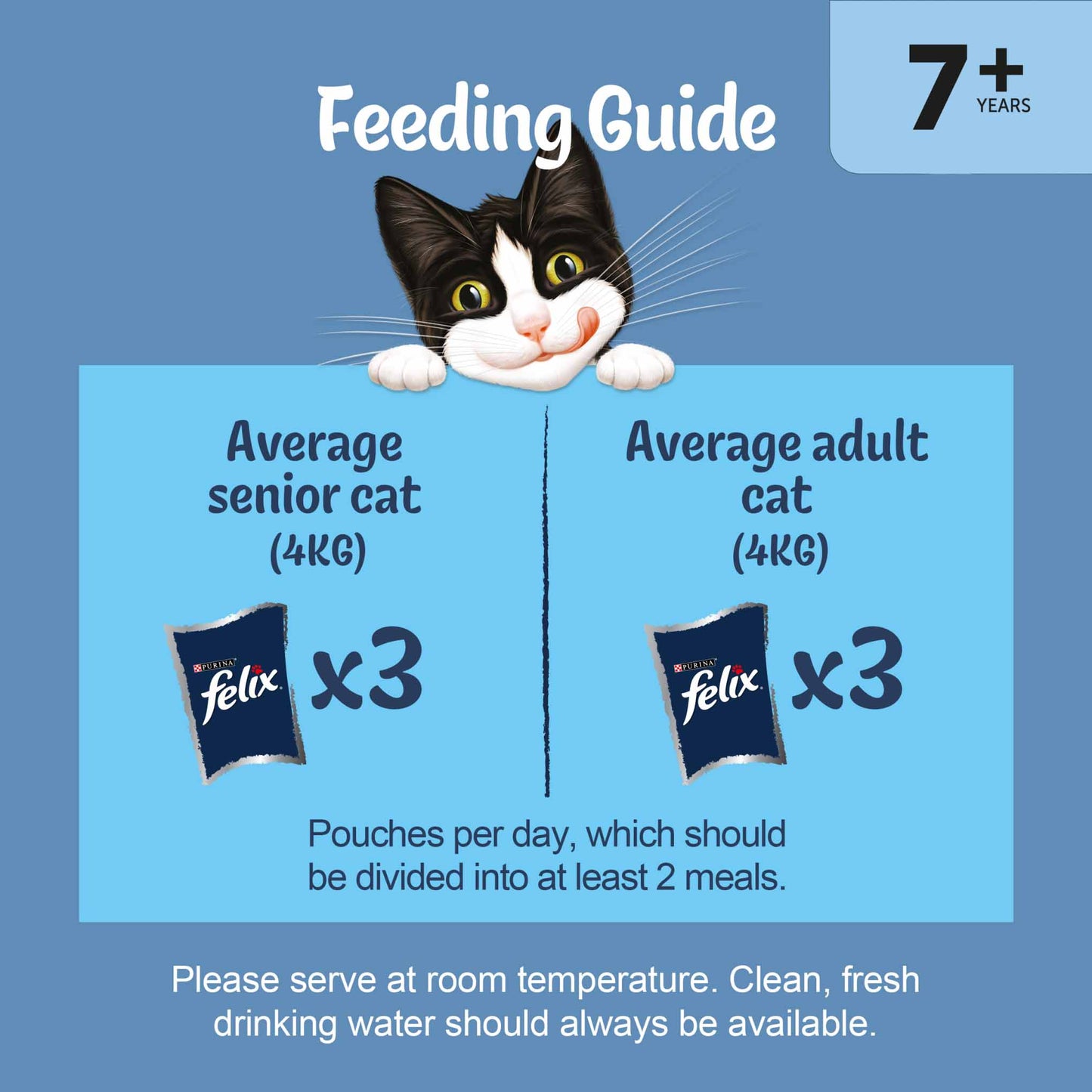 Felix Original Senior 7+ Wet Cat Food in Jelly - Mixed Selection - 40x85g Pouches