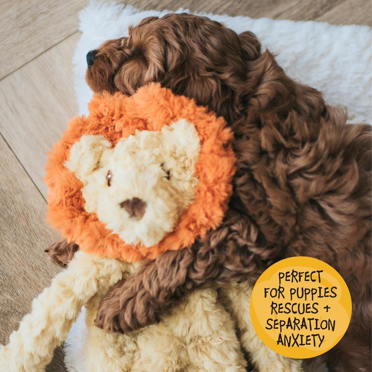 Rosewood My Dog Lion Stuffingless Dog Toy