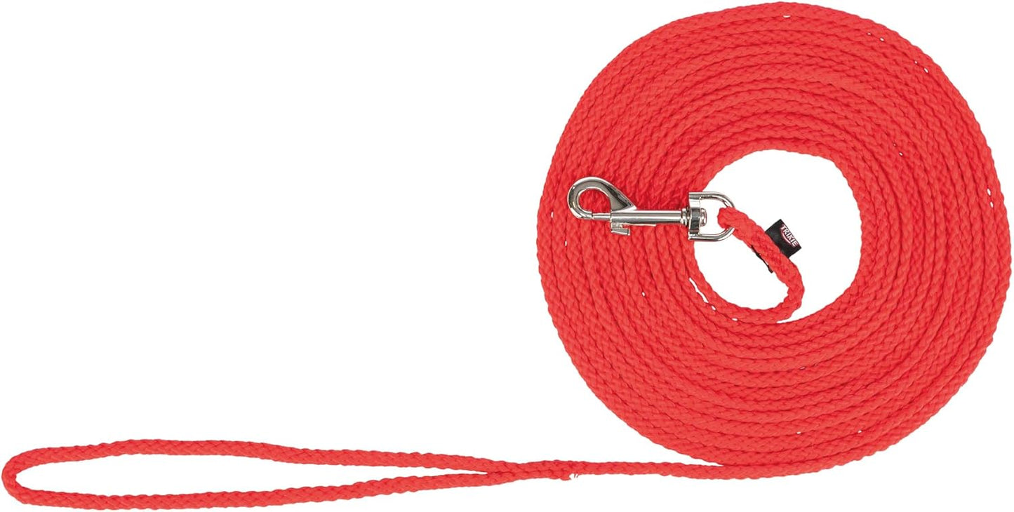 Trixie Tracking Round Braided Lead - 15m - Red