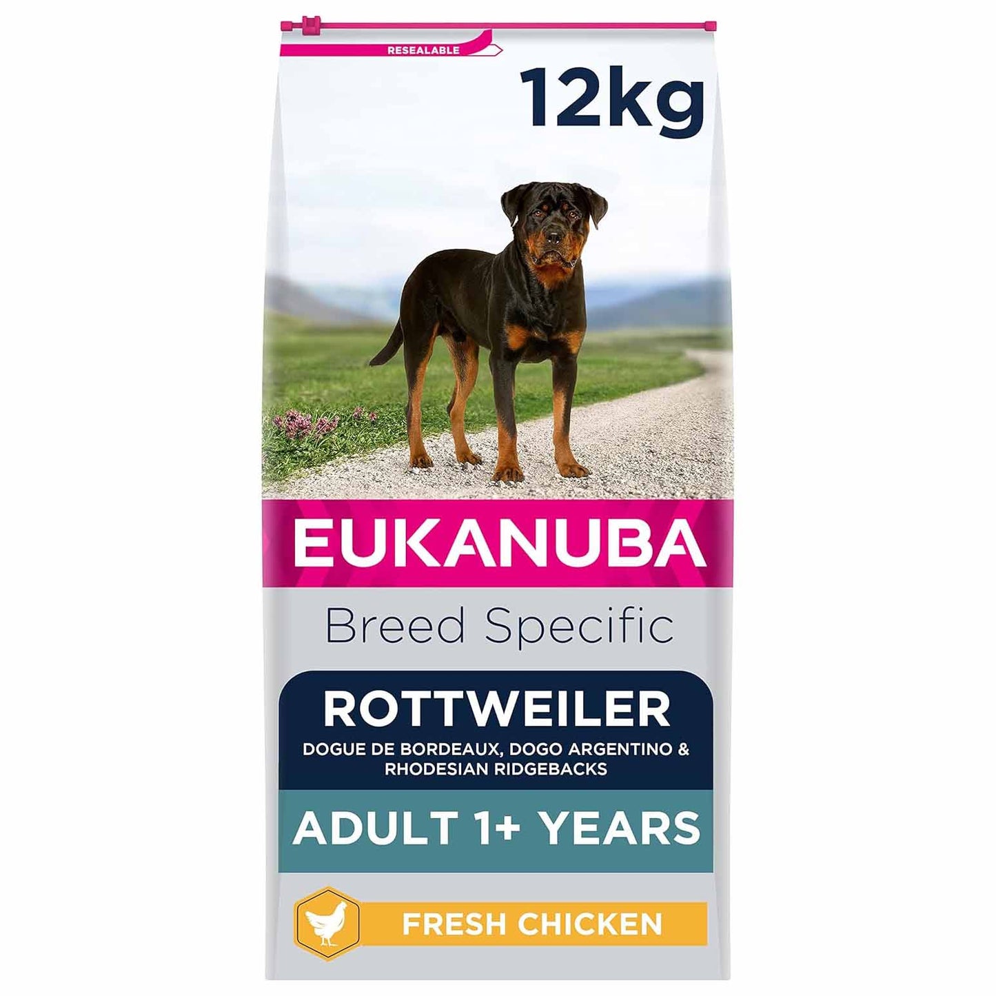 Eukanuba Dog Breed Specific Rottweiler Adult Dry Dog Food - Chicken