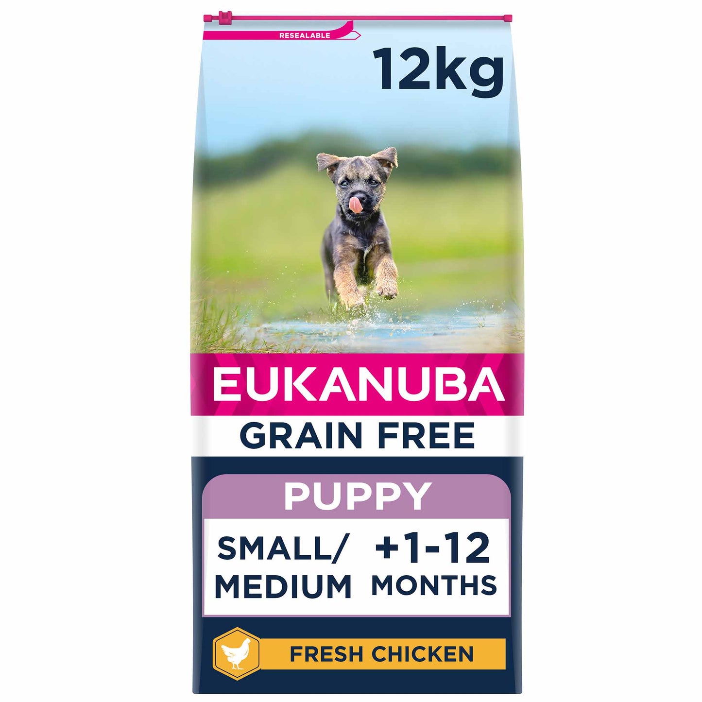 Eukanuba Grain Free Small/Medium Breed Puppy Dry Dog Food - Chicken