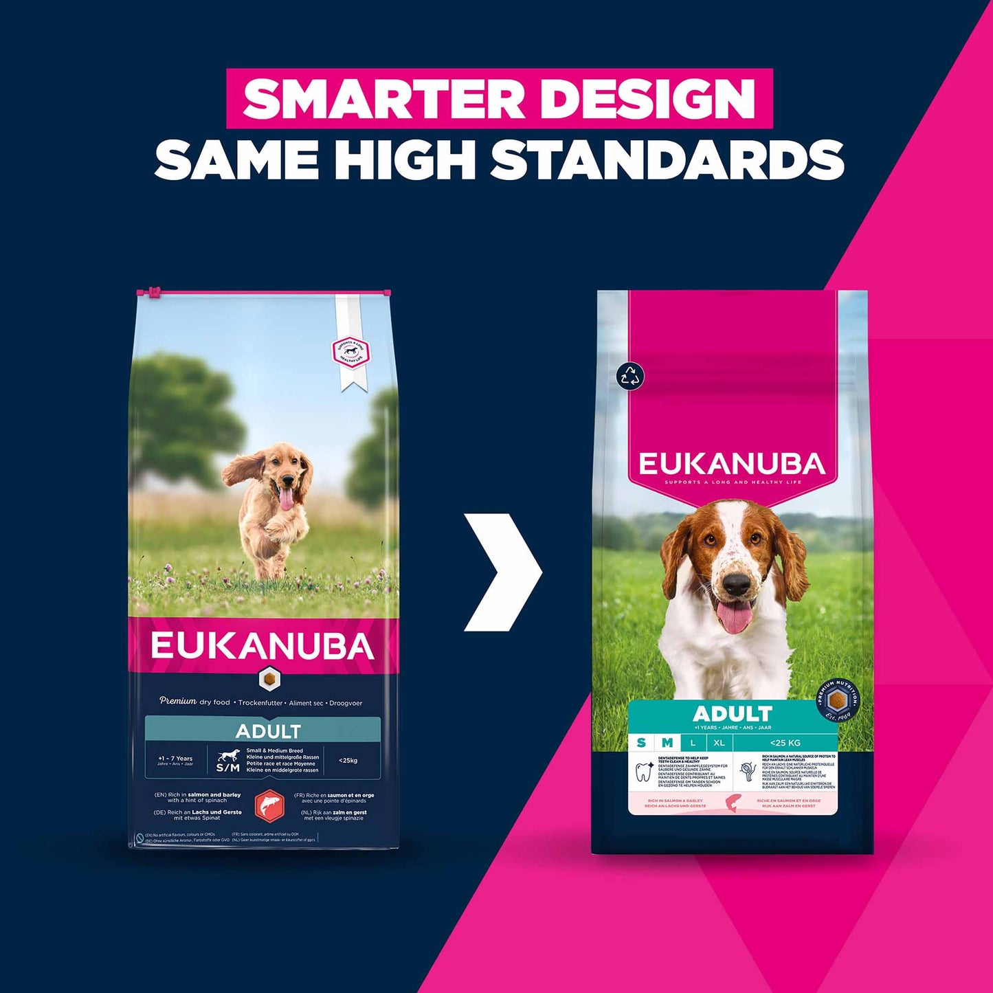 Eukanuba Small/Medium Breed Adult Dry Dog Food - Salmon & Barley
