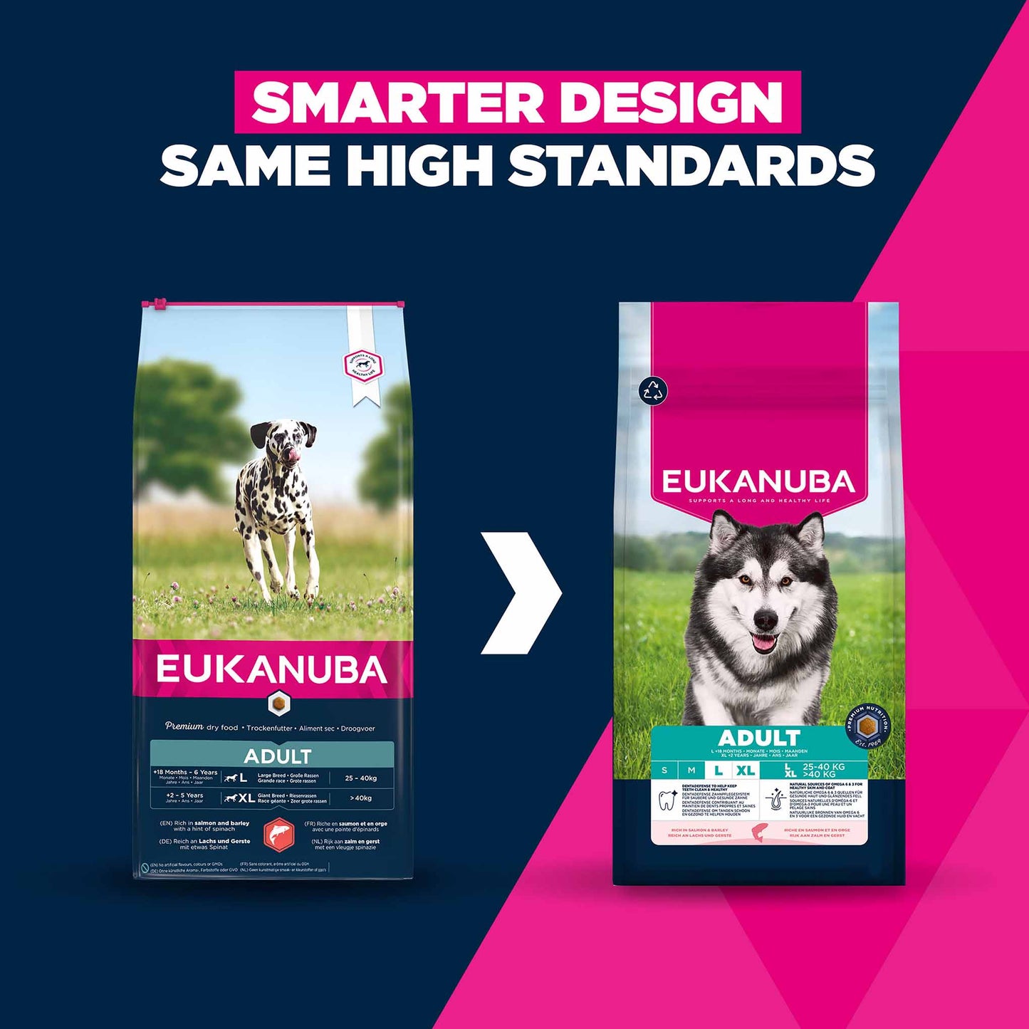 Eukanuba Large Breed Adult Dry Dog Food - Salmon & Barley