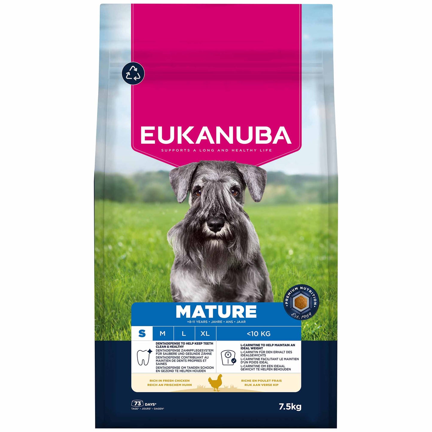 Eukanuba Life Care Mature Small Breed Dry Dog Food - Chicken - 7.5kg