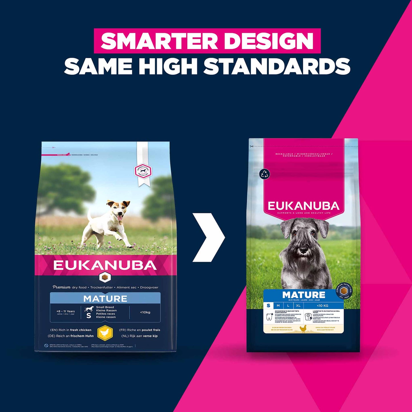 Eukanuba Life Care Mature Small Breed Dry Dog Food - Chicken - 7.5kg
