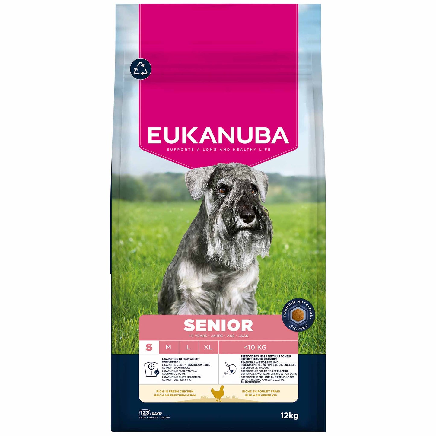 Eukanuba Small Breed Senior Dry Dog Food - Chicken