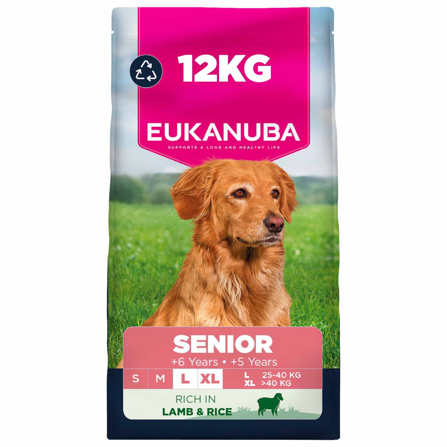 Eukanuba Large Breed Senior Dry Dog Food - Lamb & Rice