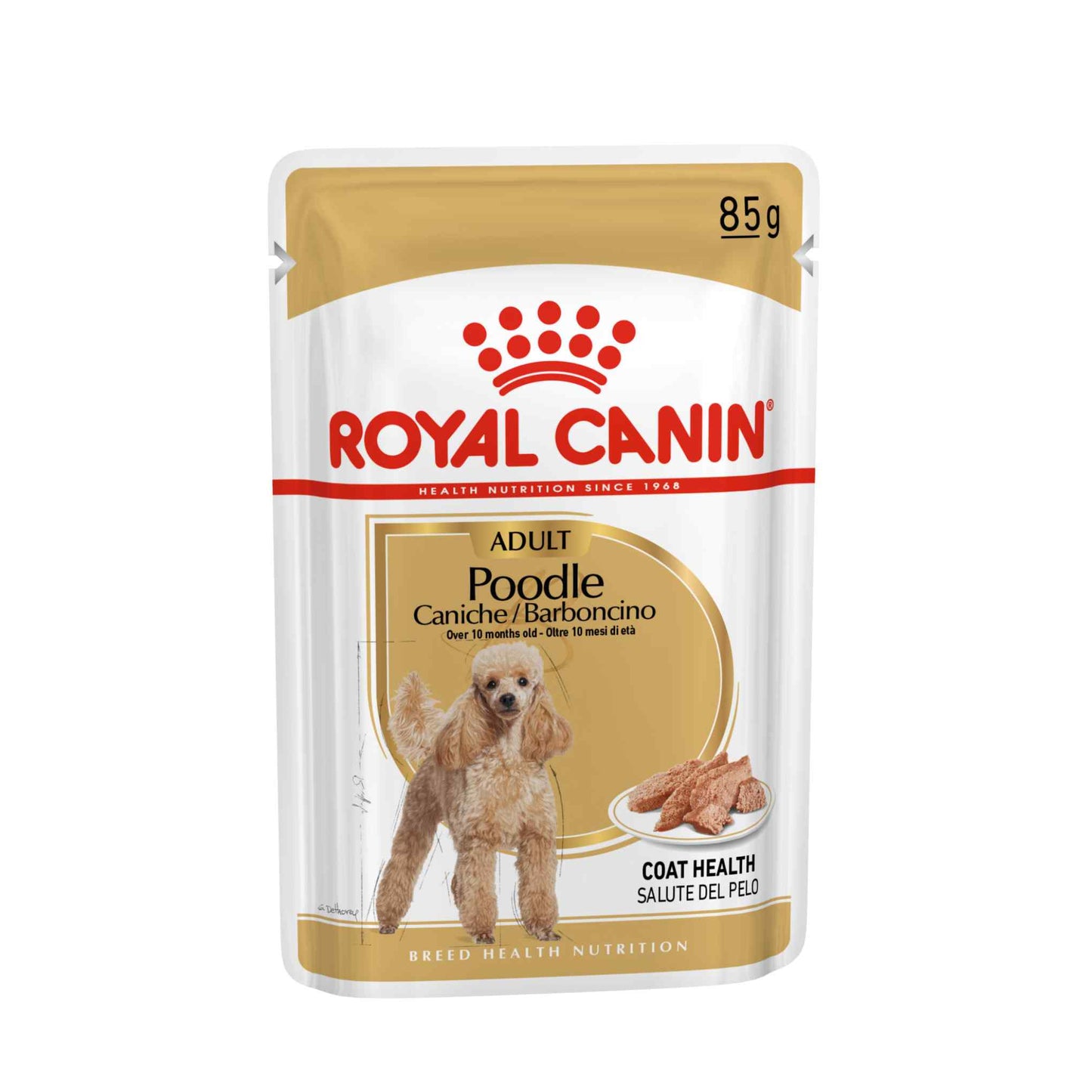 Royal Canin Breed Health Nutrition Poodle Adult Wet Dog Food - 12x85g Pouches