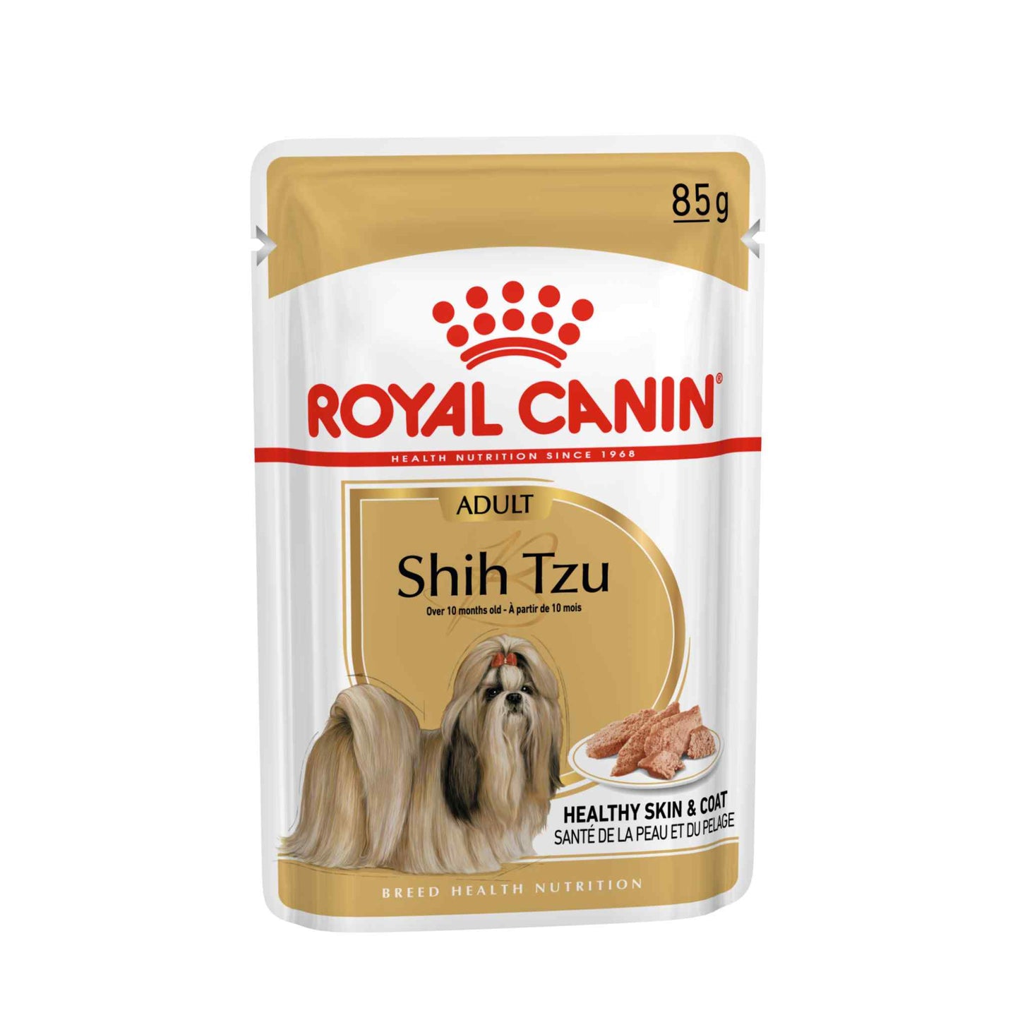 Royal Canin Breed Health Nutrition Shih Tzu Adult Wet Dog Food - 12x85g Pouches