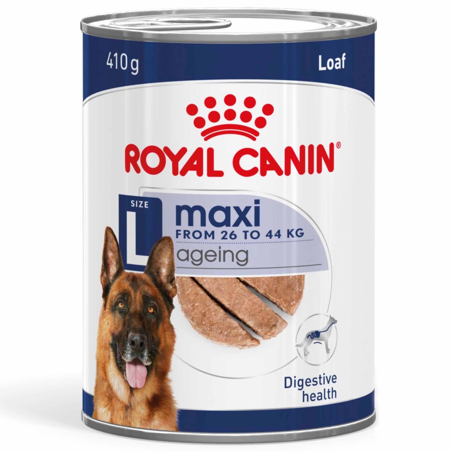 Royal Canin Maxi Ageing 5+ Senior Wet Dog Food In Loaf - 12x410g Cans