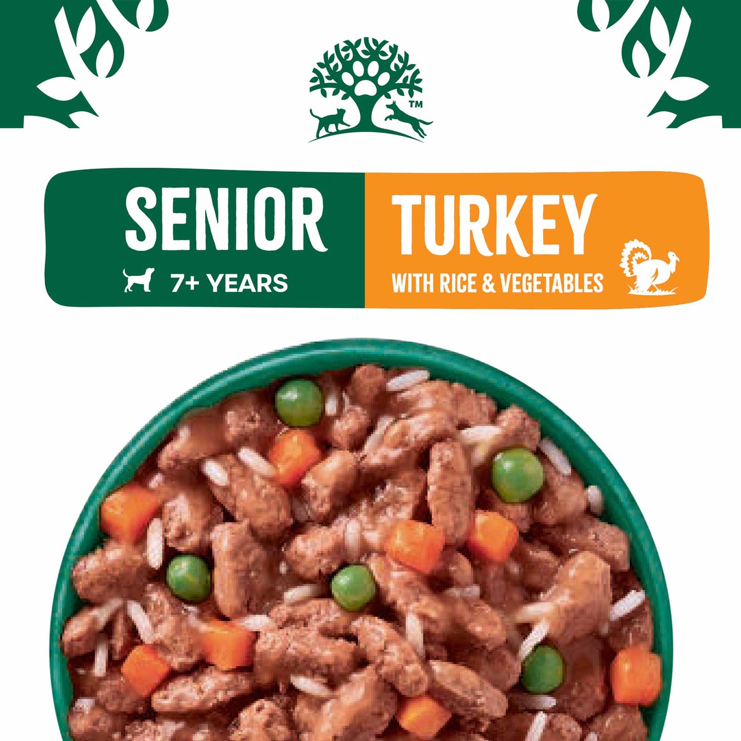 James Wellbeloved Senior Wet Dog Food in Gravy - Turkey & Rice - 12x90g Pouches