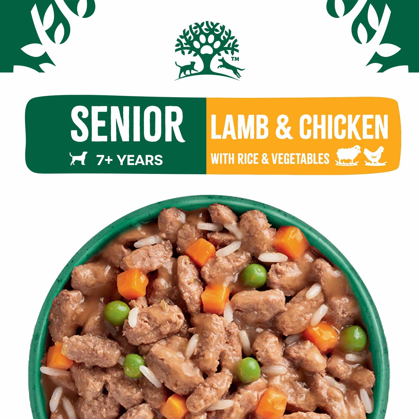 James Wellbeloved Senior Wet Dog Food in Gravy - Lamb & Chicken - 12x90g Pouches