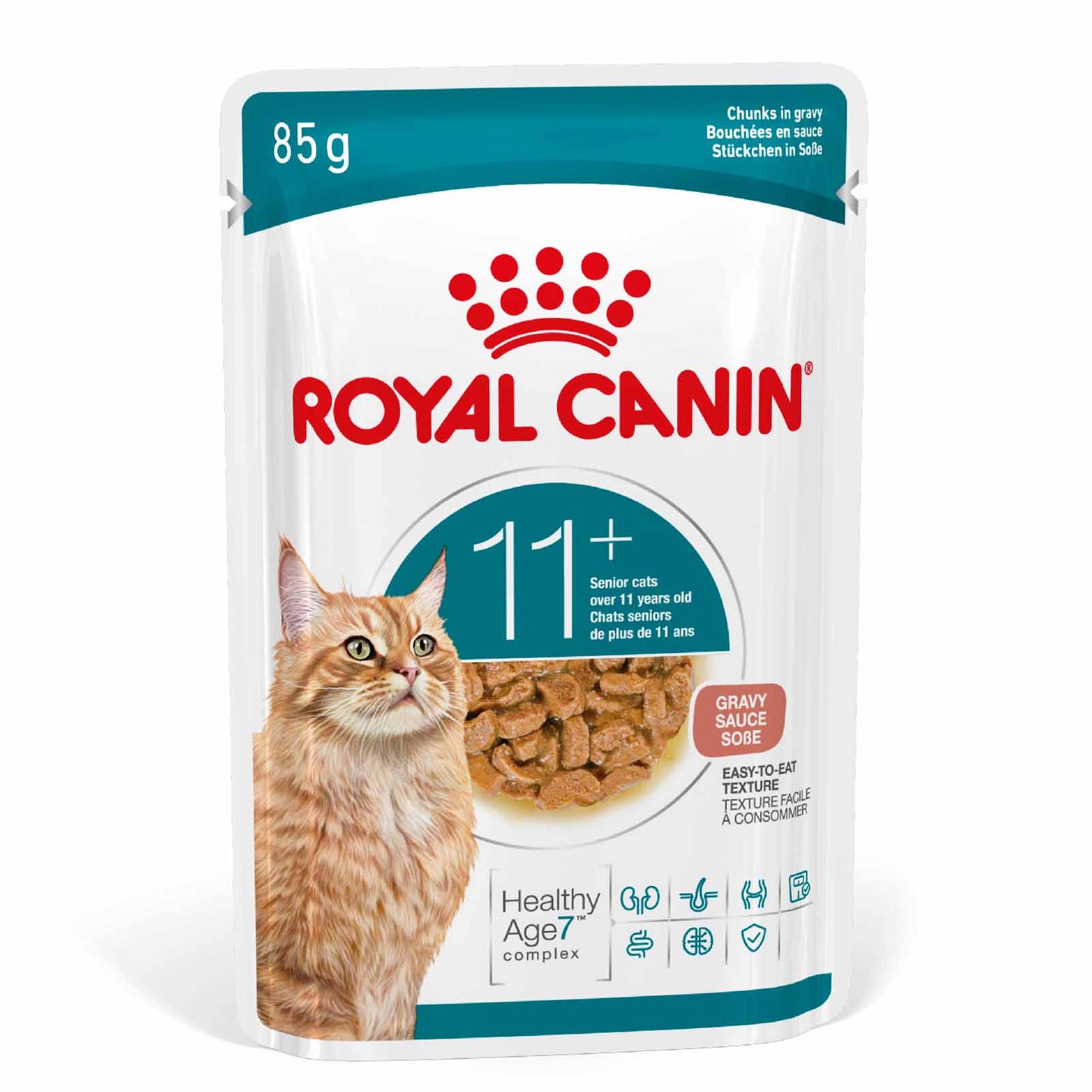 Royal Canin Ageing 11+ Senior Wet Cat Food Chunks in Gravy