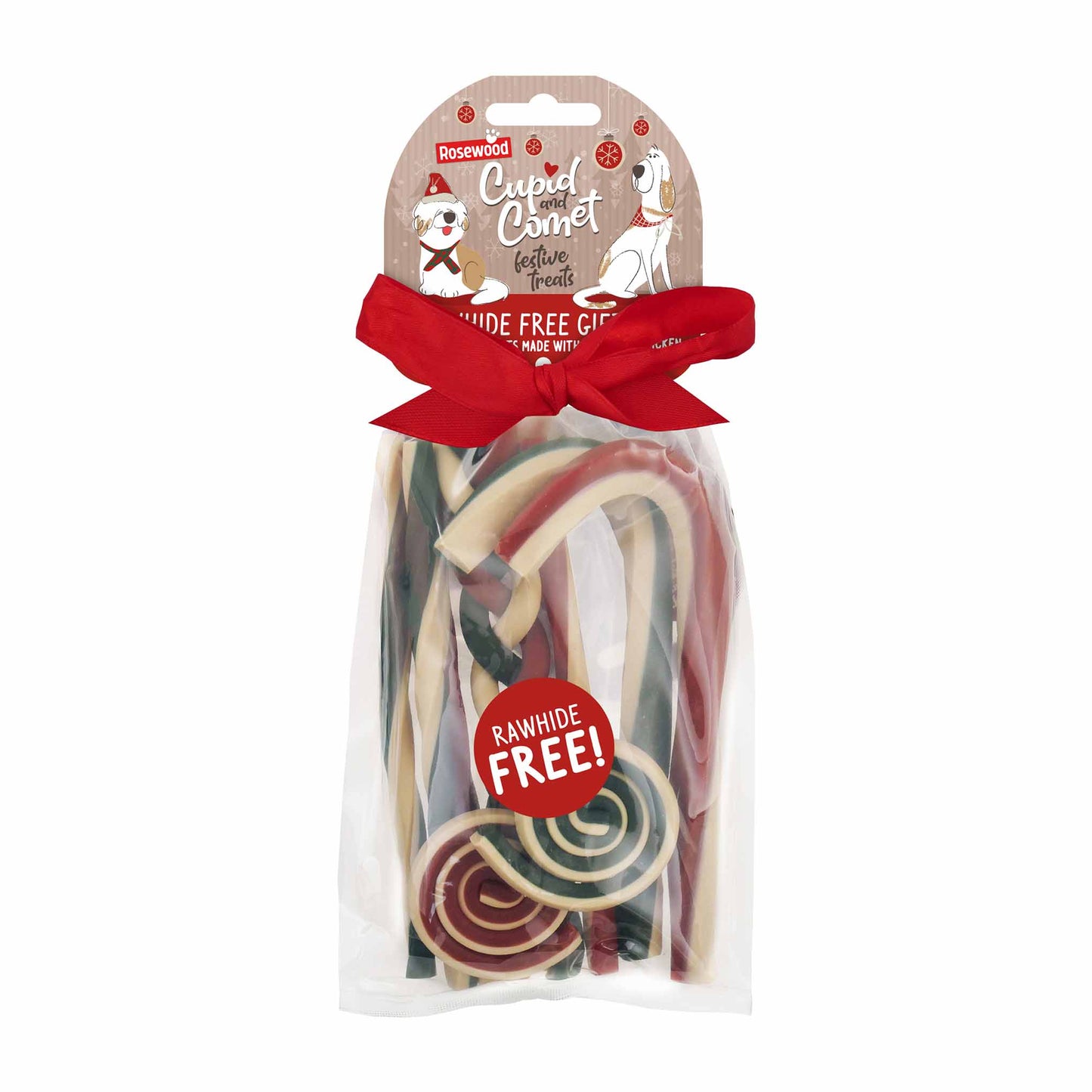 Rosewood Cupid & Comet Rawhide Free Gift Bag for Dogs