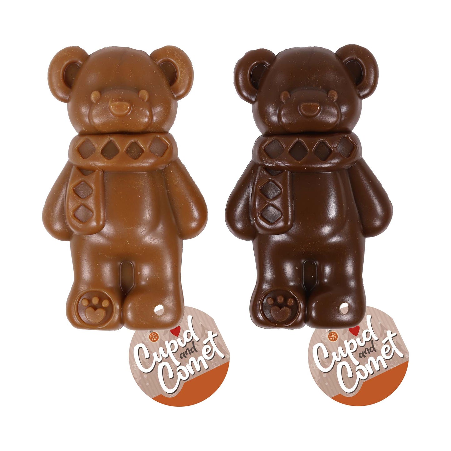 Rosewood Cupid & Comet Festive Teddy Bear Dog Chew - 50g