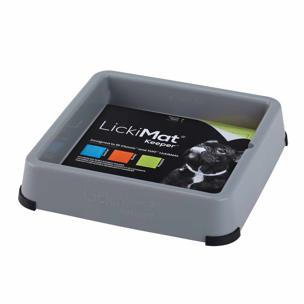 LickiMat Keeper No Skid Holder - Grey
