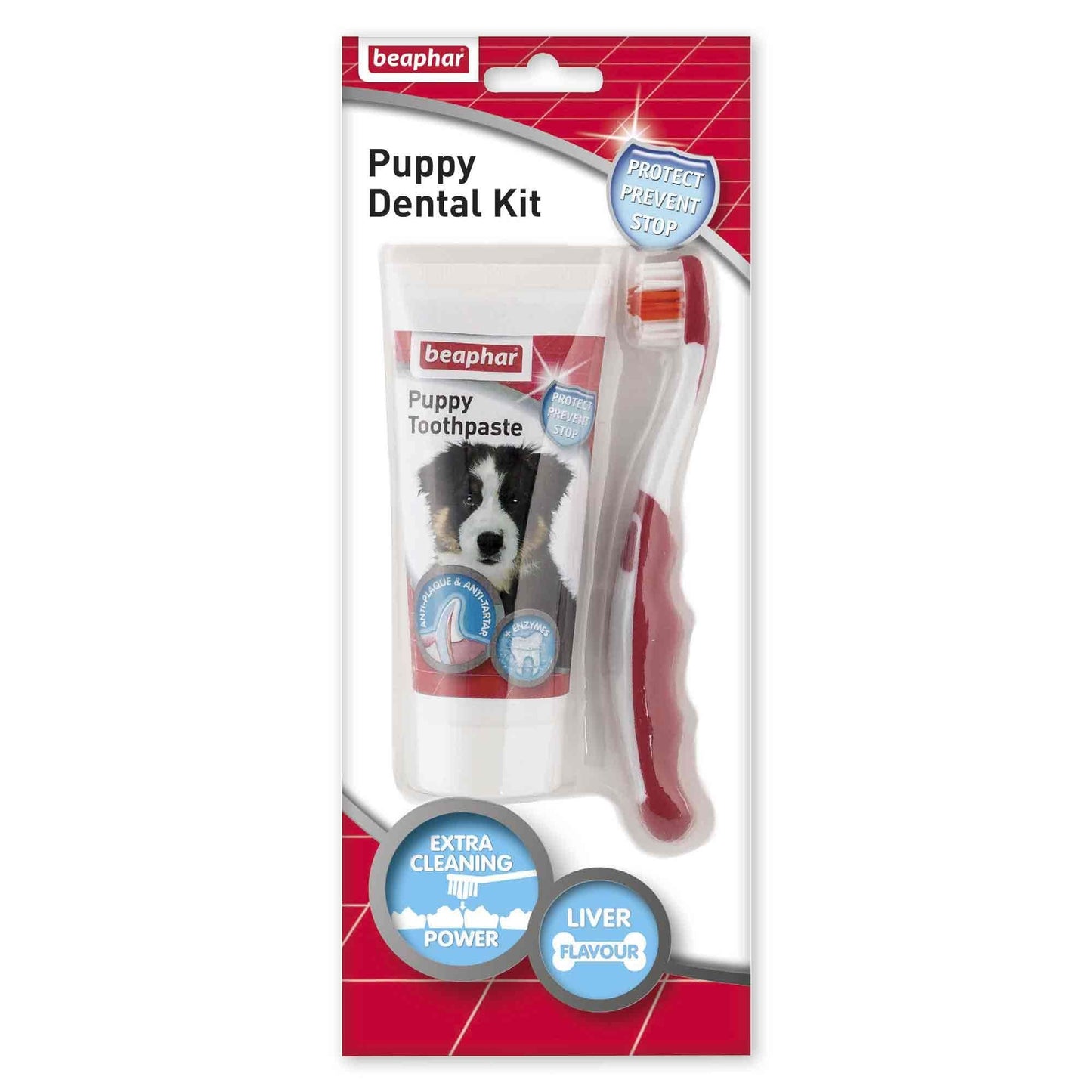 Beaphar Toothbrush & Toothpaste for Puppies - 50g
