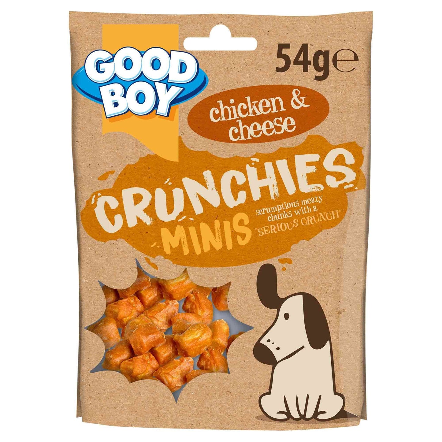 Good Boy Crunchies Minis Chicken & Cheese Dog Treats - 54g