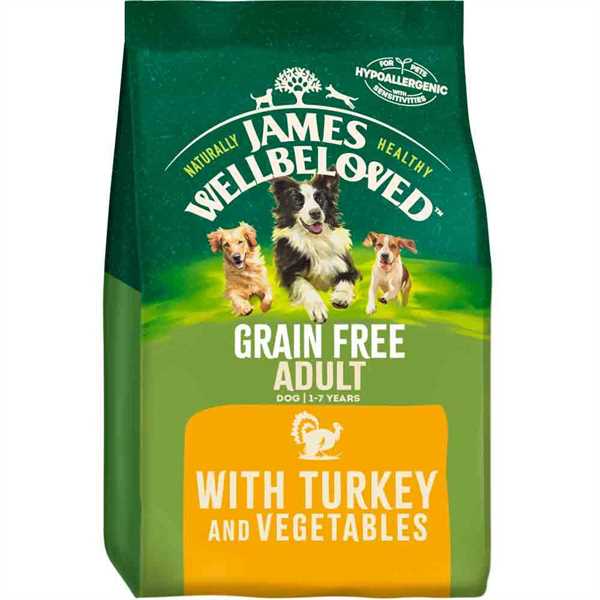 James Wellbeloved Grain Free Adult Dry Dog Food - Turkey & Veg