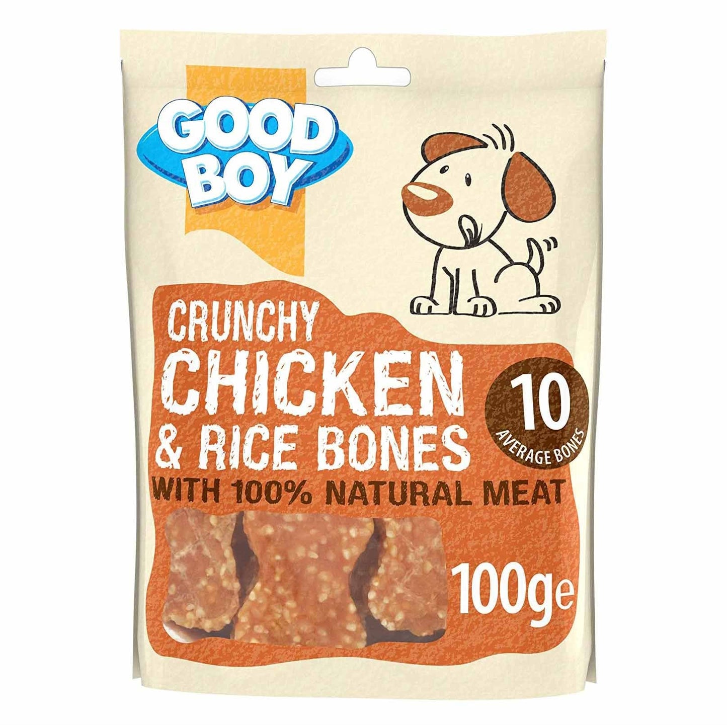 Good Boy Crunchy Chicken and Rice Bones - 100g