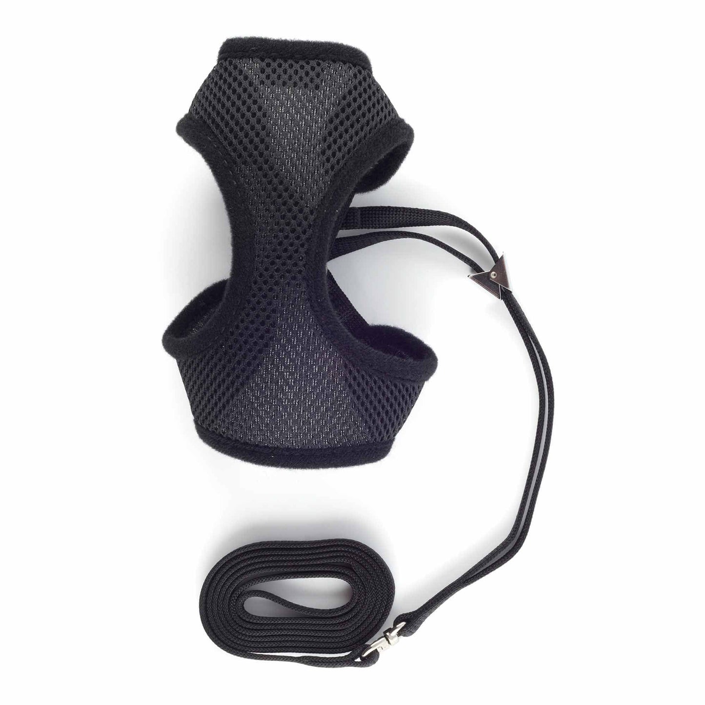 Ancol Soft Cat Harness & Lead - Medium - Black
