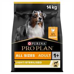 PRO PLAN All Sizes Light / Sterilised Adult Dry Dog Food - Chicken