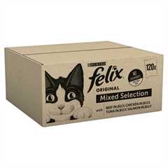 Felix Original Adult Wet Cat Food in Jelly - Mixed Selection - 120x85g Pouches