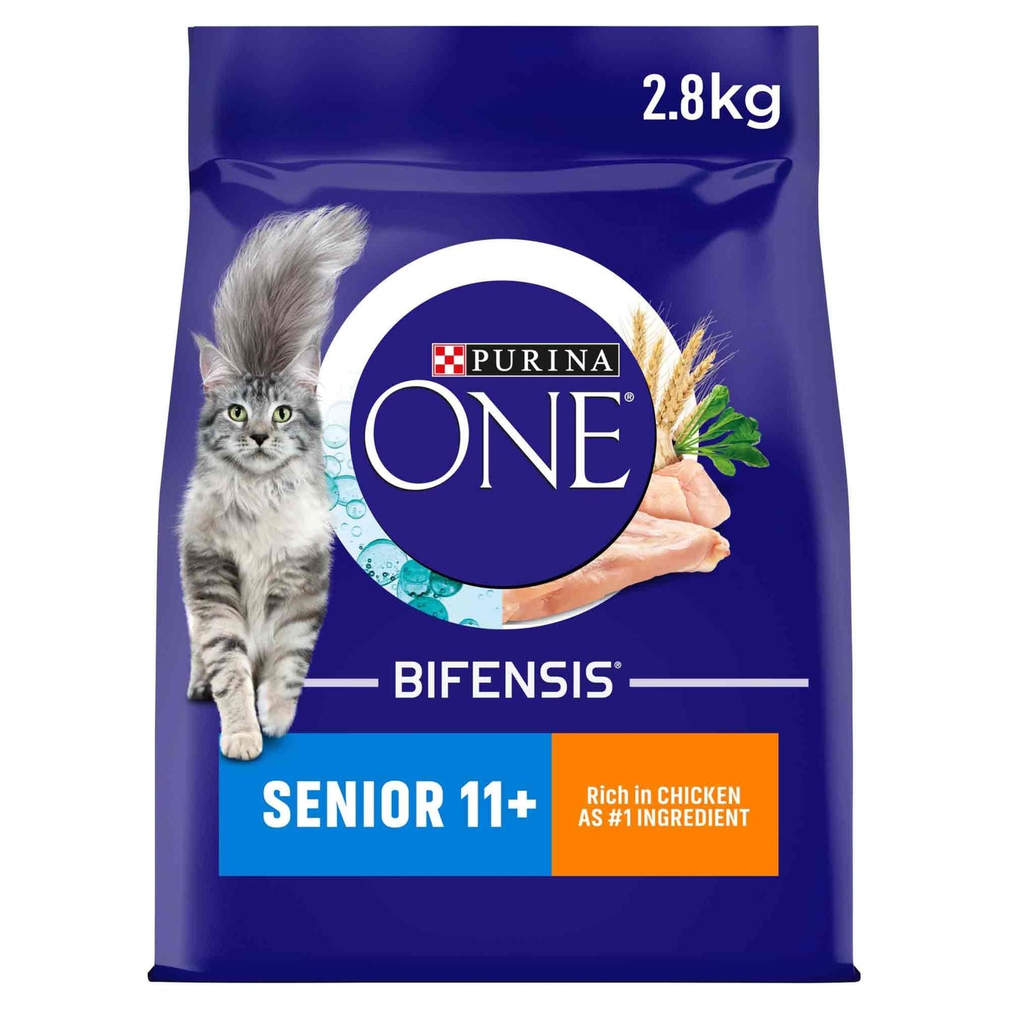 Purina One Senior 11+ Dry Cat Food - Chicken