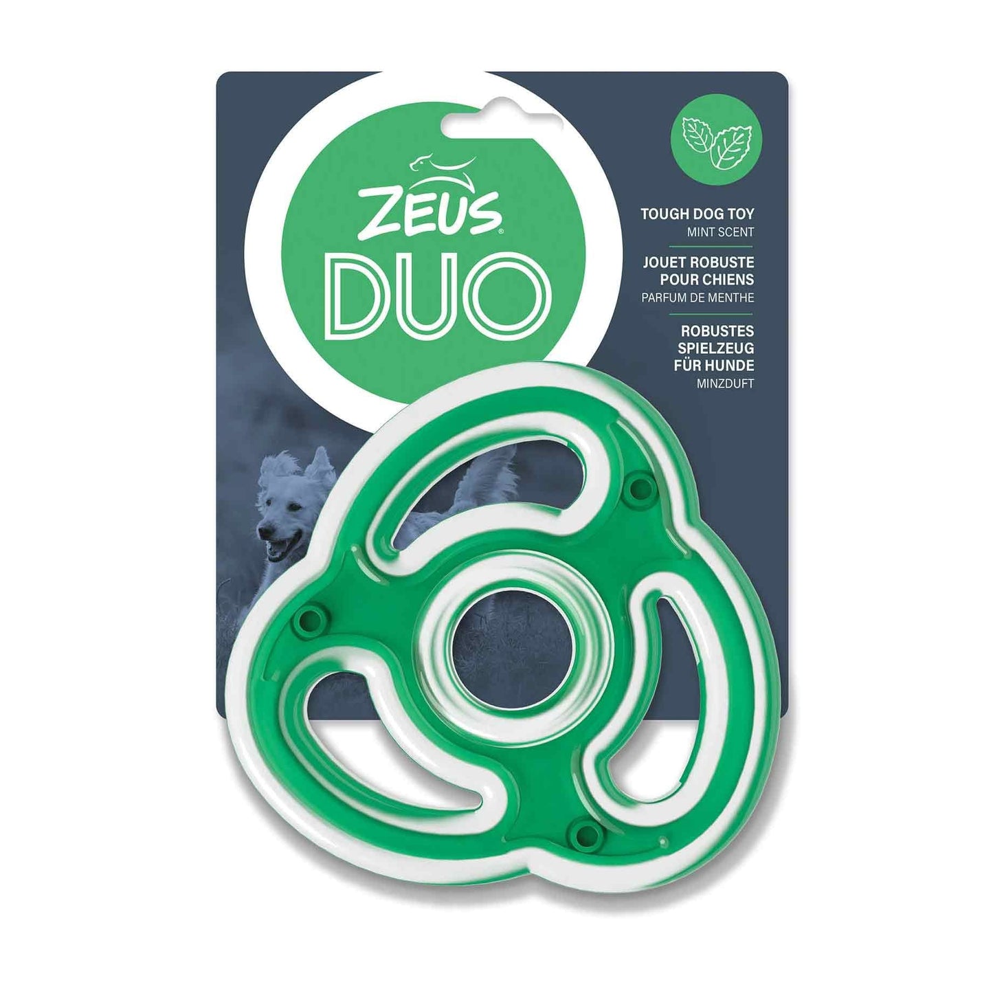 Zeus DUO Ninja Star Dog Toy - Mint Scented