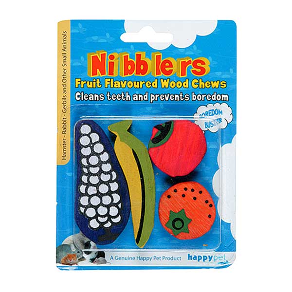 Happy Pet Nibblers Fruit - Pack of 4