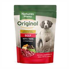 Natures Menu Adult Beef and Tripe - 8 x 300g Pouches