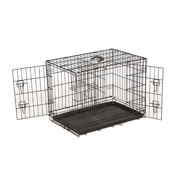 Barkshire Heavy Duty Dog Cage with Divider - Large 91 x 59cm