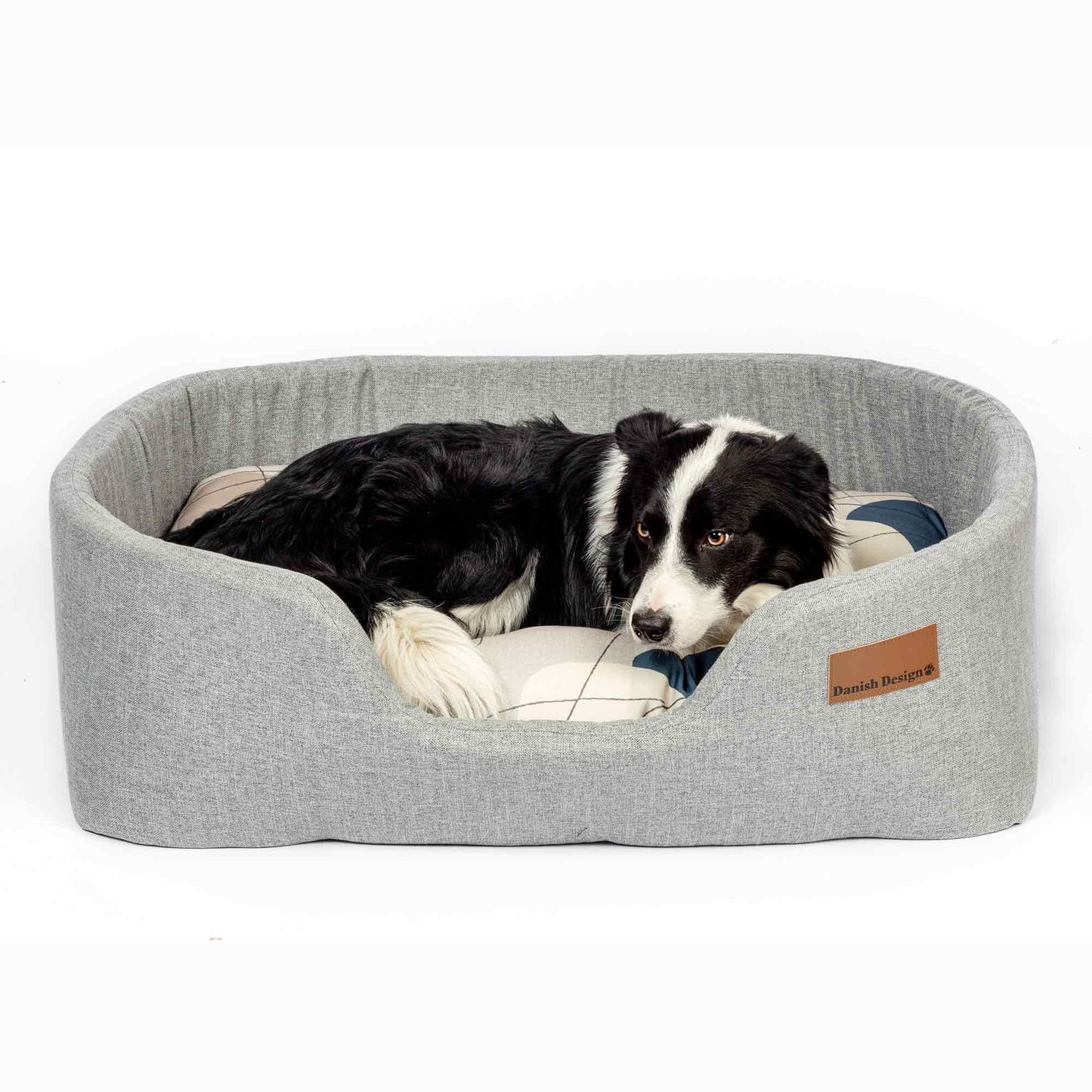 Danish Design Colour Block Lux Slumber Bed - Silver - Large