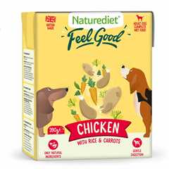 Naturediet Feel Good Adult Wet Dog Food - Chicken - 18x390g Cartons