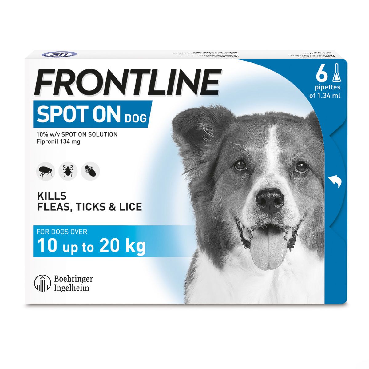 FRONTLINE SPOT ON Flea & Tick Medium Dog - 6 Pack