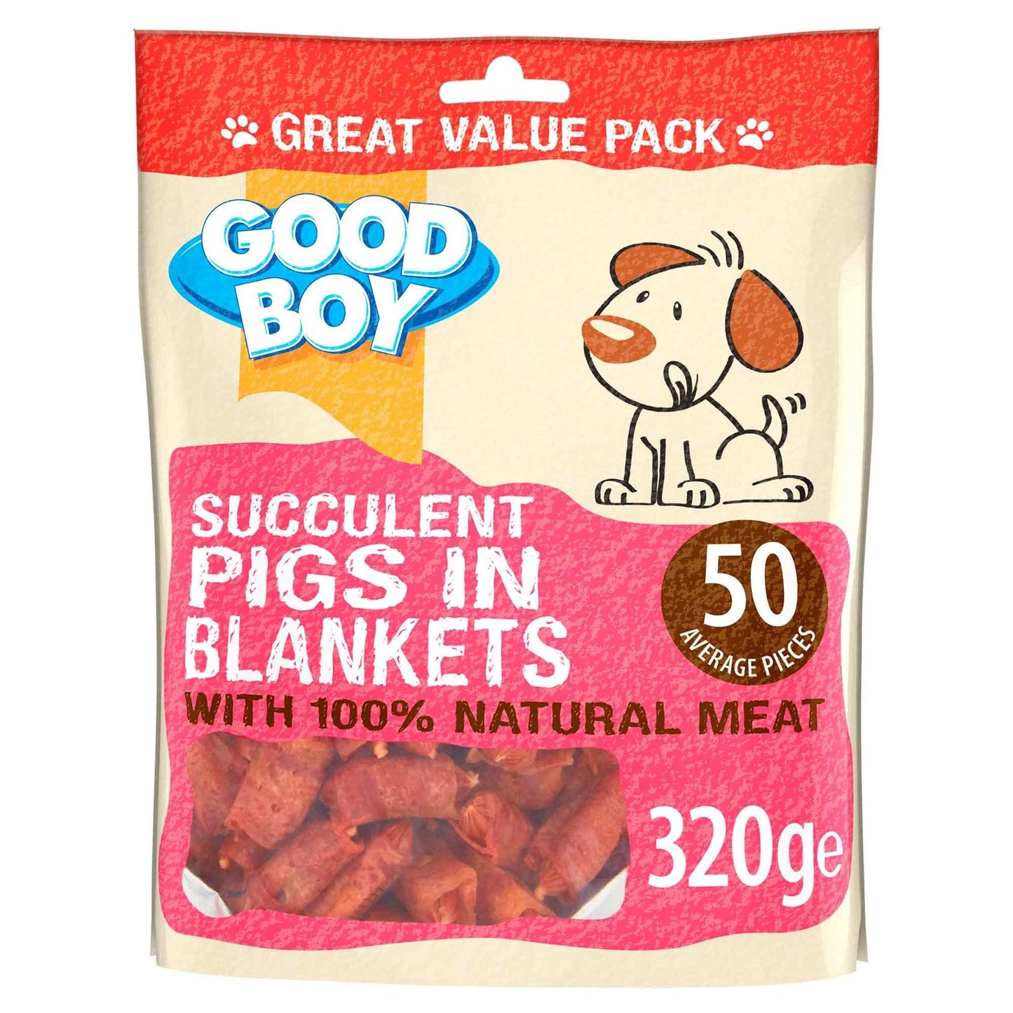 Good Boy Pawsley Pigs in Blankets Dog Treats - 320g