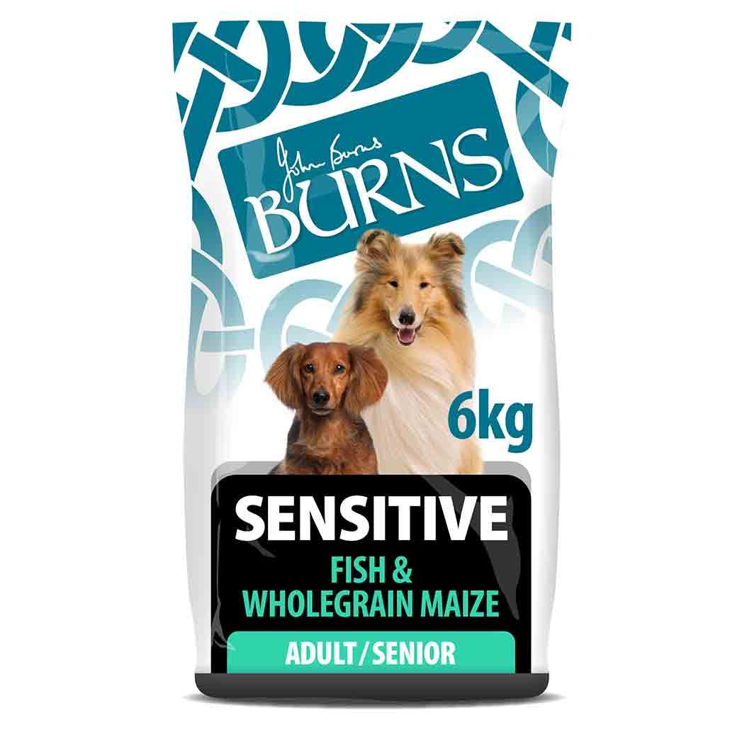 Burns Sensitive Adult Dry Dog Food - Fish and Wholegrain Maize